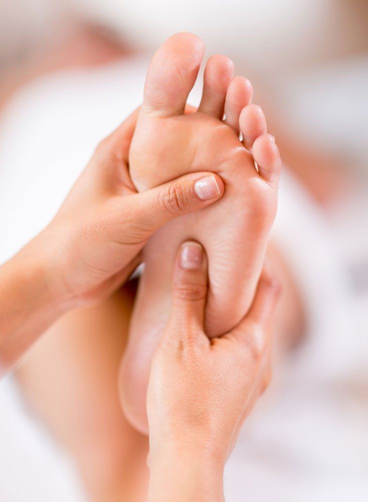Patient Undergoing Foot Therapy — Podiatry In Forster, NSW