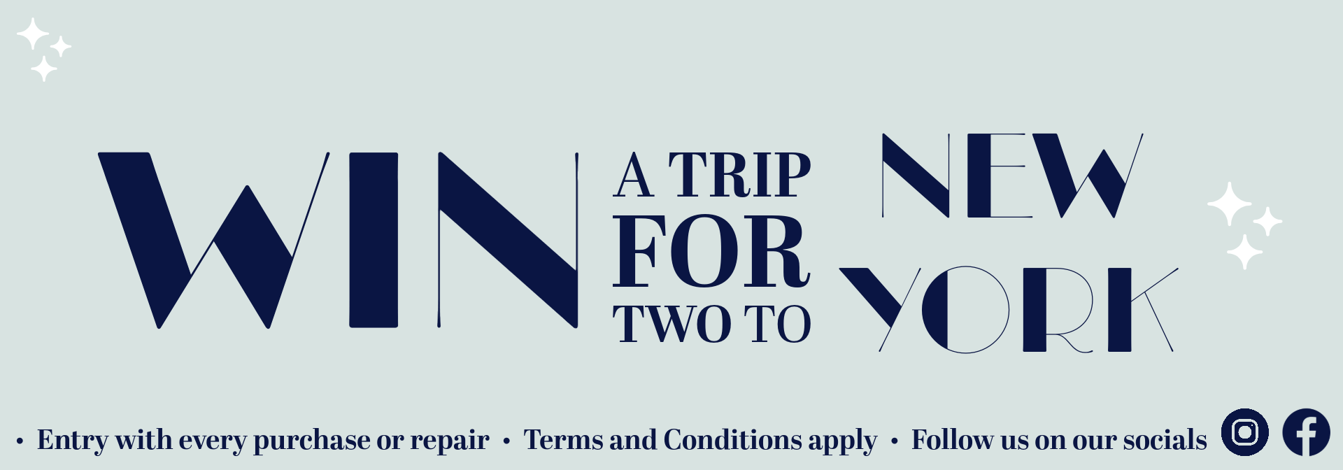 WIN a trip for two to NEW YORK City, Promotion Advertisement for GMW Jewellery 