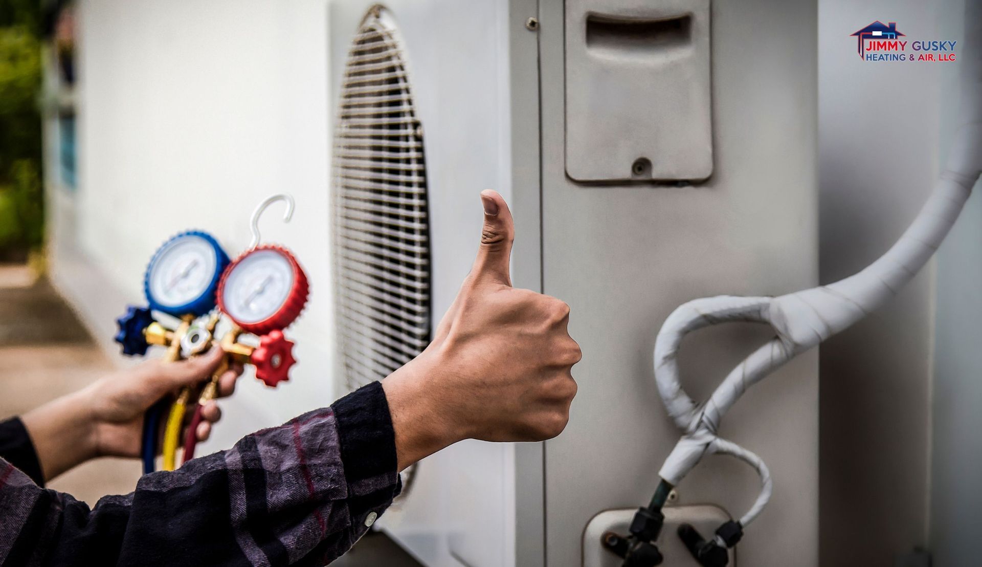 an HVAC system expert checking the HVAC System of a residential property
