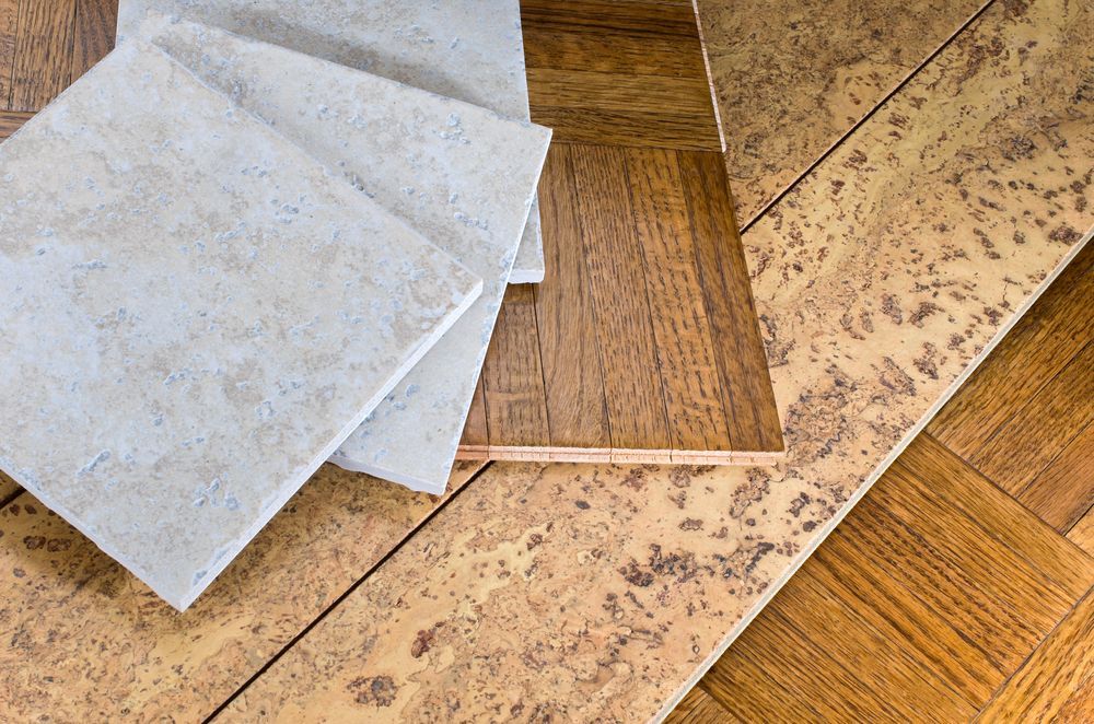Ceramic Tile, Cork And Parquet Wooden Flooring Samples For Home Interior Remodel — B2B Flooring Solutions In Yamba, NSW