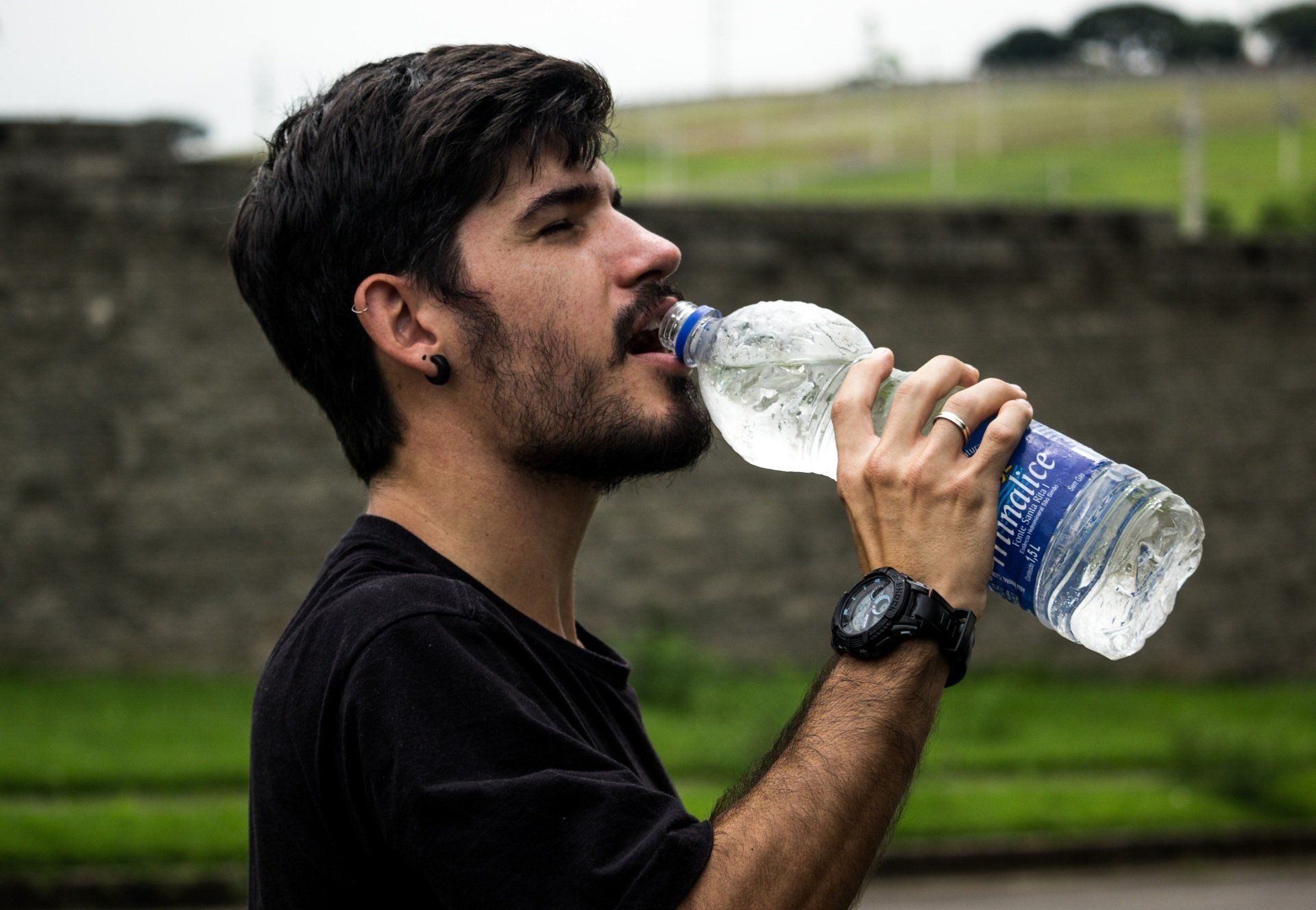 Man drinking