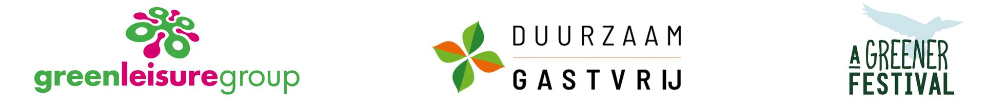 Green Leisure Group - Duurzaam Gastvrij - A Green Festival Logo's