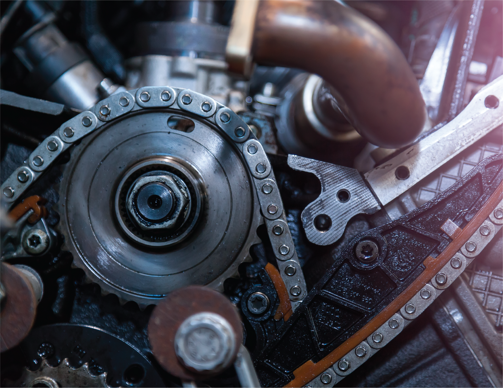 A man wearing gloves is working on a clutch disc