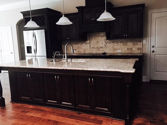 Dark Wood Kitchen Cabinet — Valdosta, GA — Executive Cleaning Services