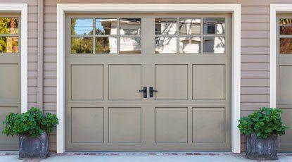 Close up of garage door— Garage Door Services, Green River, WY