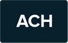 The word ach is on a blue background.