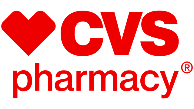 CVS Pharmacy logo: Red heart and "CVS pharmacy" text.