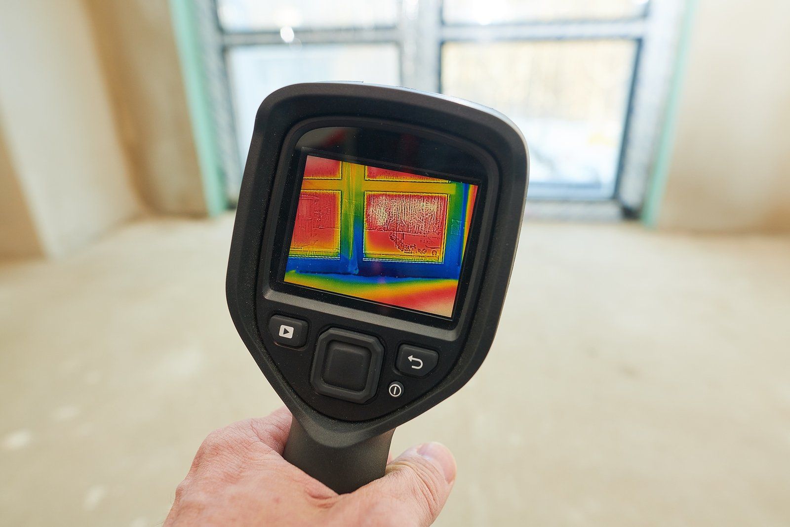 Thermal imaging equipment used during a pre-purchasing home inspection