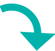 A blue arrow pointing down on a white background.