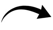 A black arrow pointing to the right on a white background.