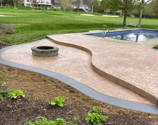 Concrete With Nice Garden — Indianapolis, IN — JMC Concrete Solutions