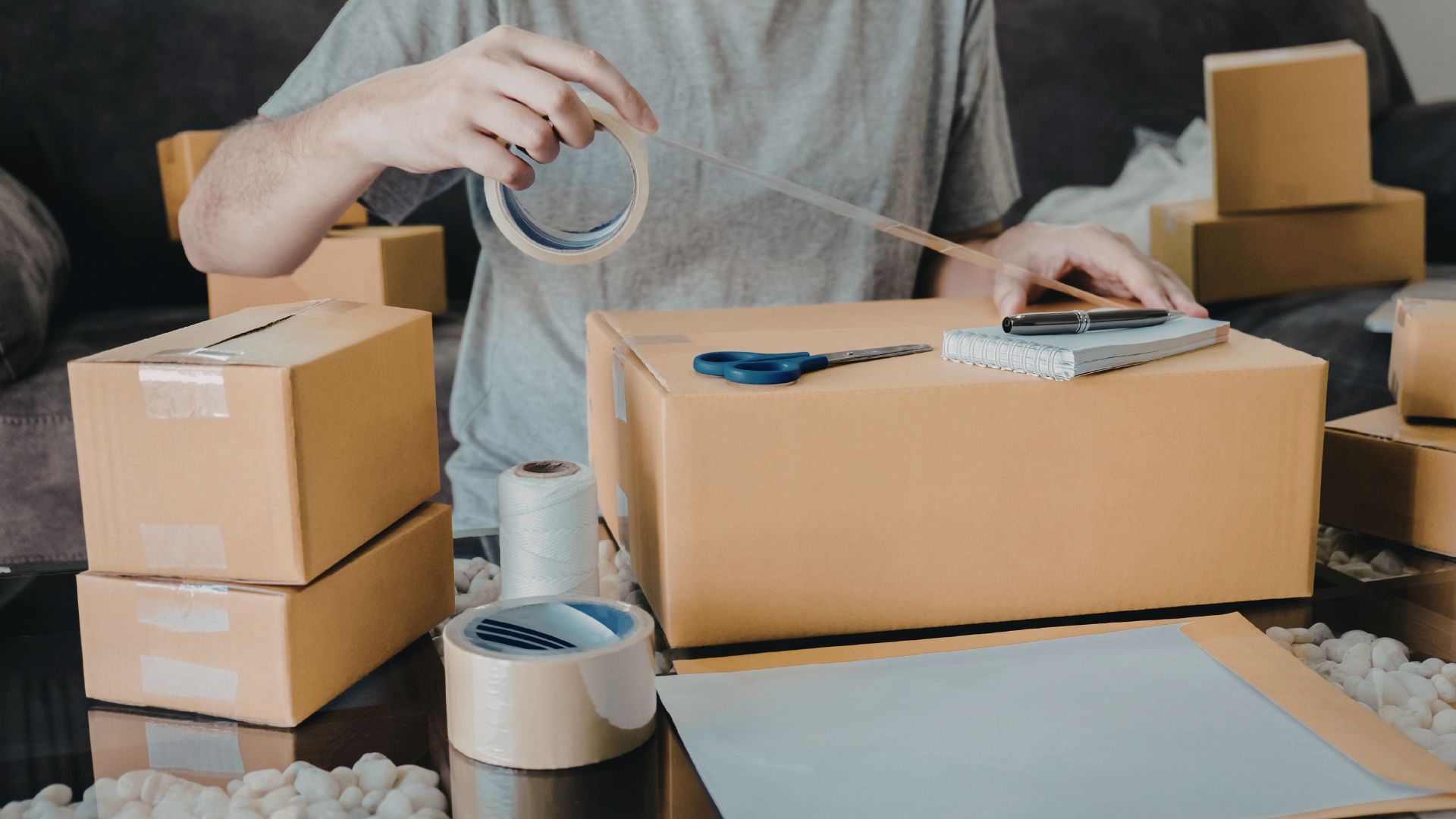 packing items for a move out