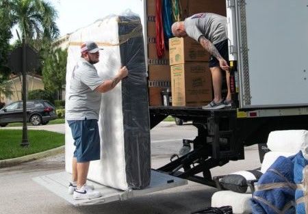 Movers transporting oversized furniture Miami
