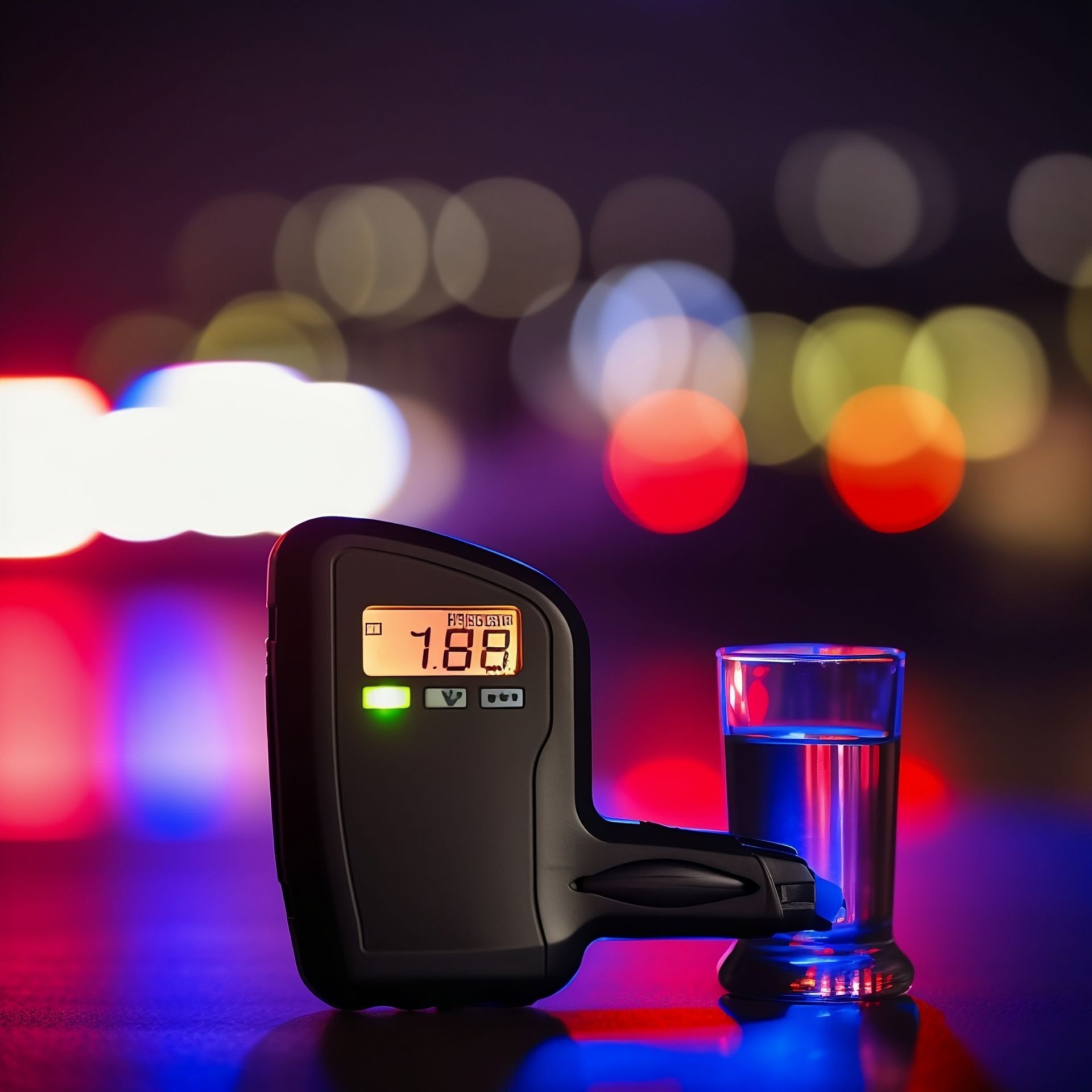 Breathalyzer used during a Murfreesboro DUI traffic stop
