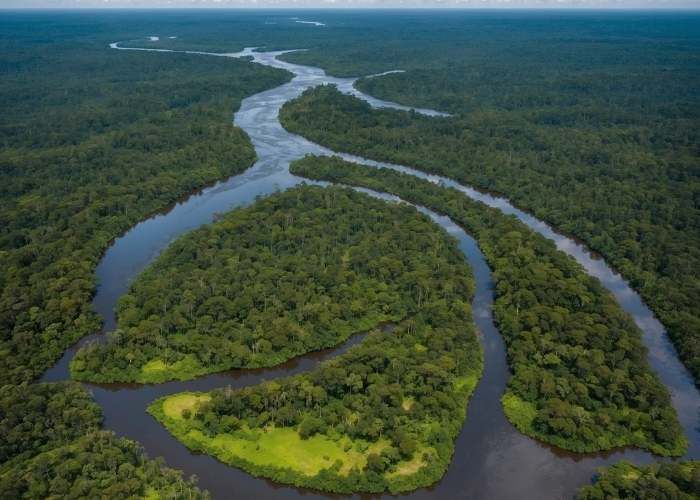 Paisagem do Pantanal no Mato Grosso do Sul 
