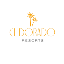 El Dorado Resorts logo with gold text and palm trees on a white background.