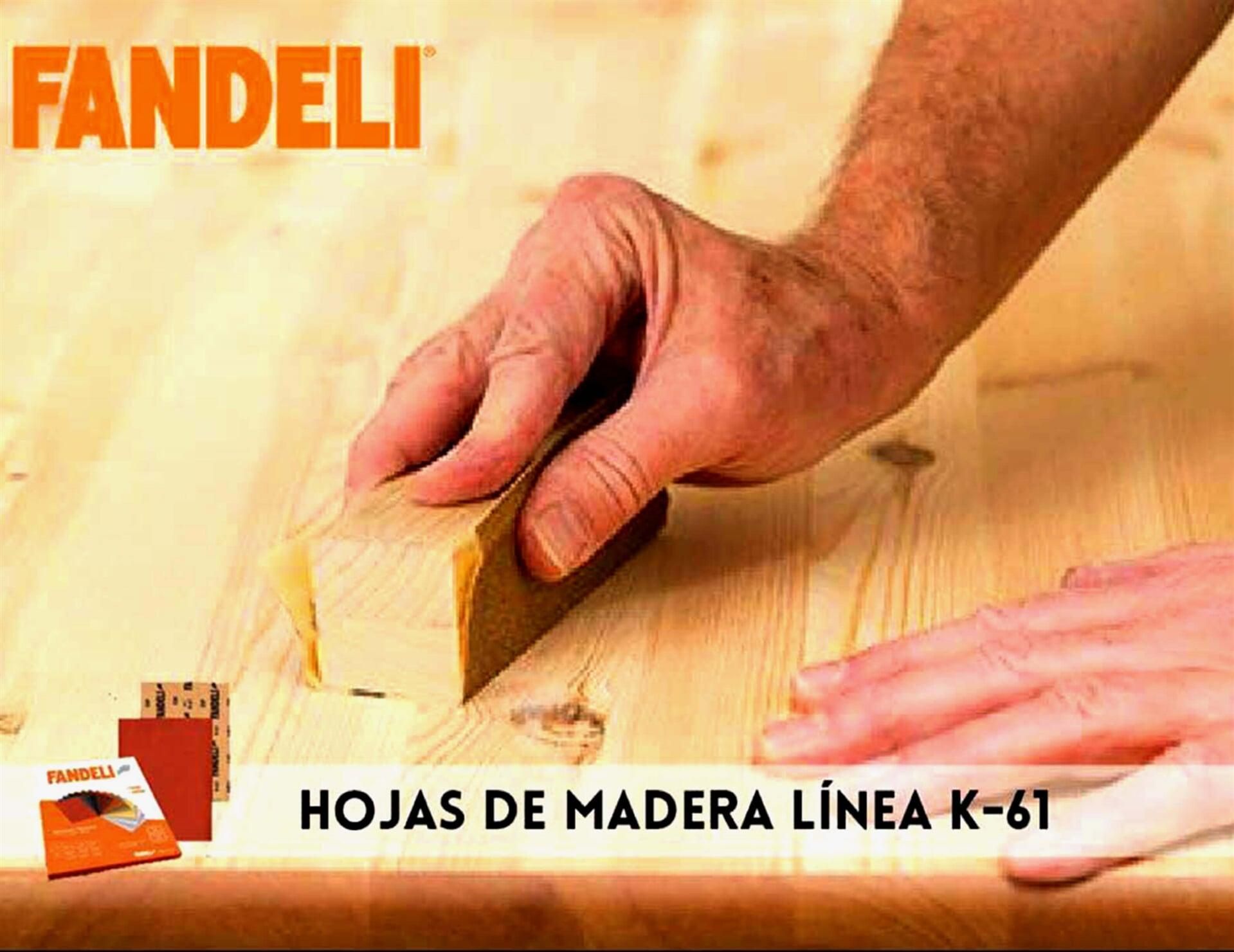 Una persona está lijando un trozo de madera en una mesa.