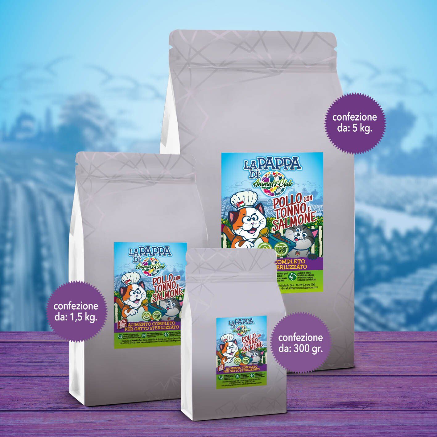 Pappa di Animals’ Club per gatti al polllo