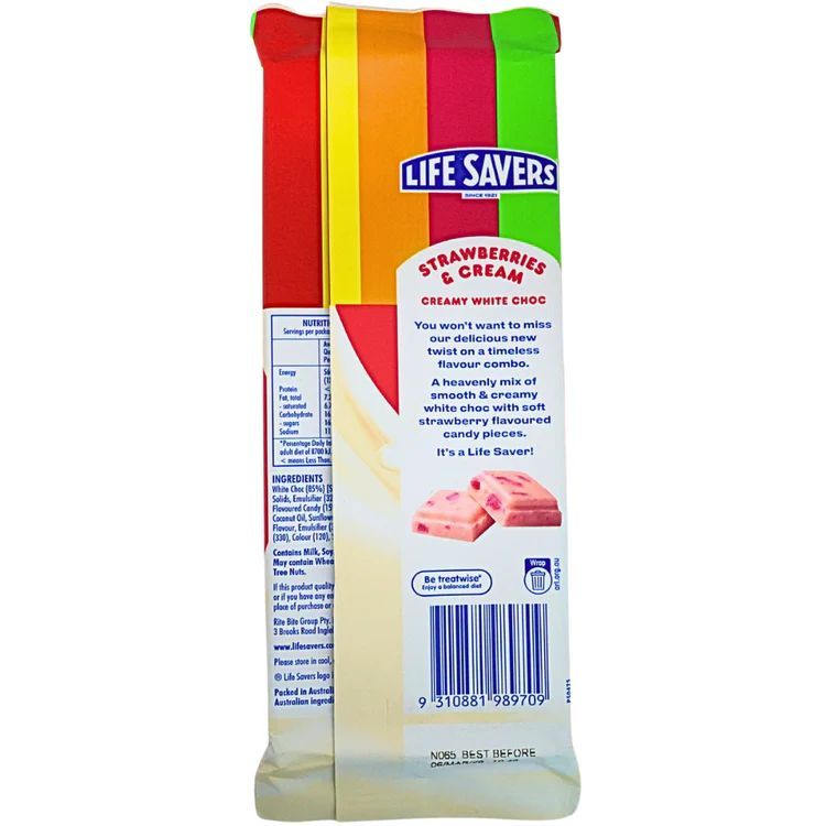 Strawberries Cream Chocolate Life Savers (Australia)
