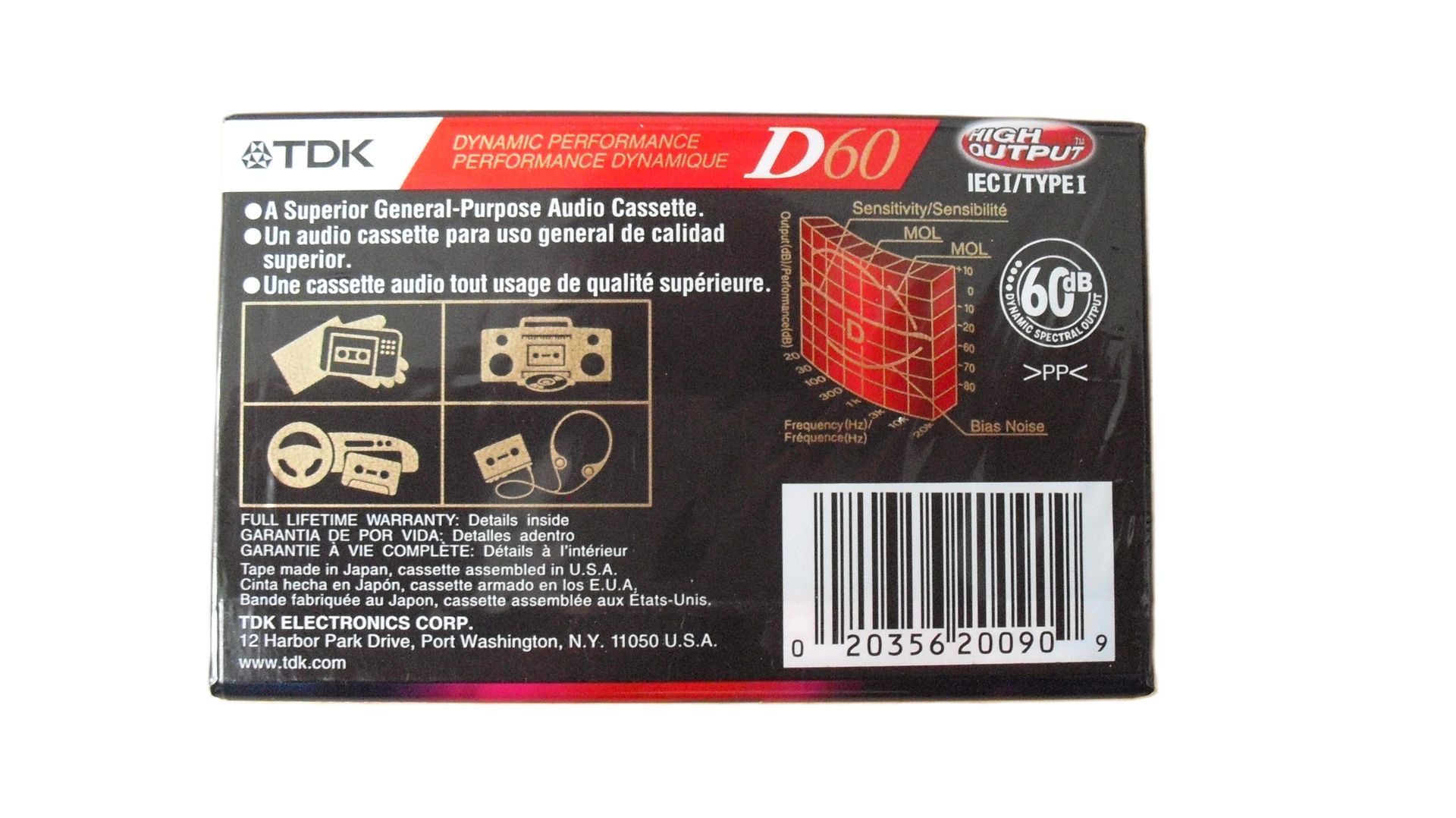 TDK D60 audiocassette