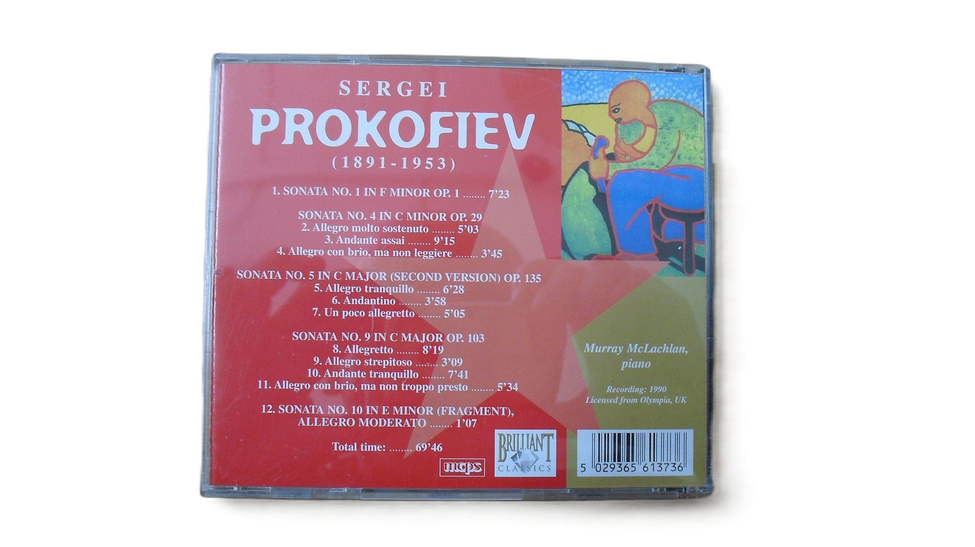 Sergei Prokofiev - Sonatas No. 1,4,5,9 (CD3)