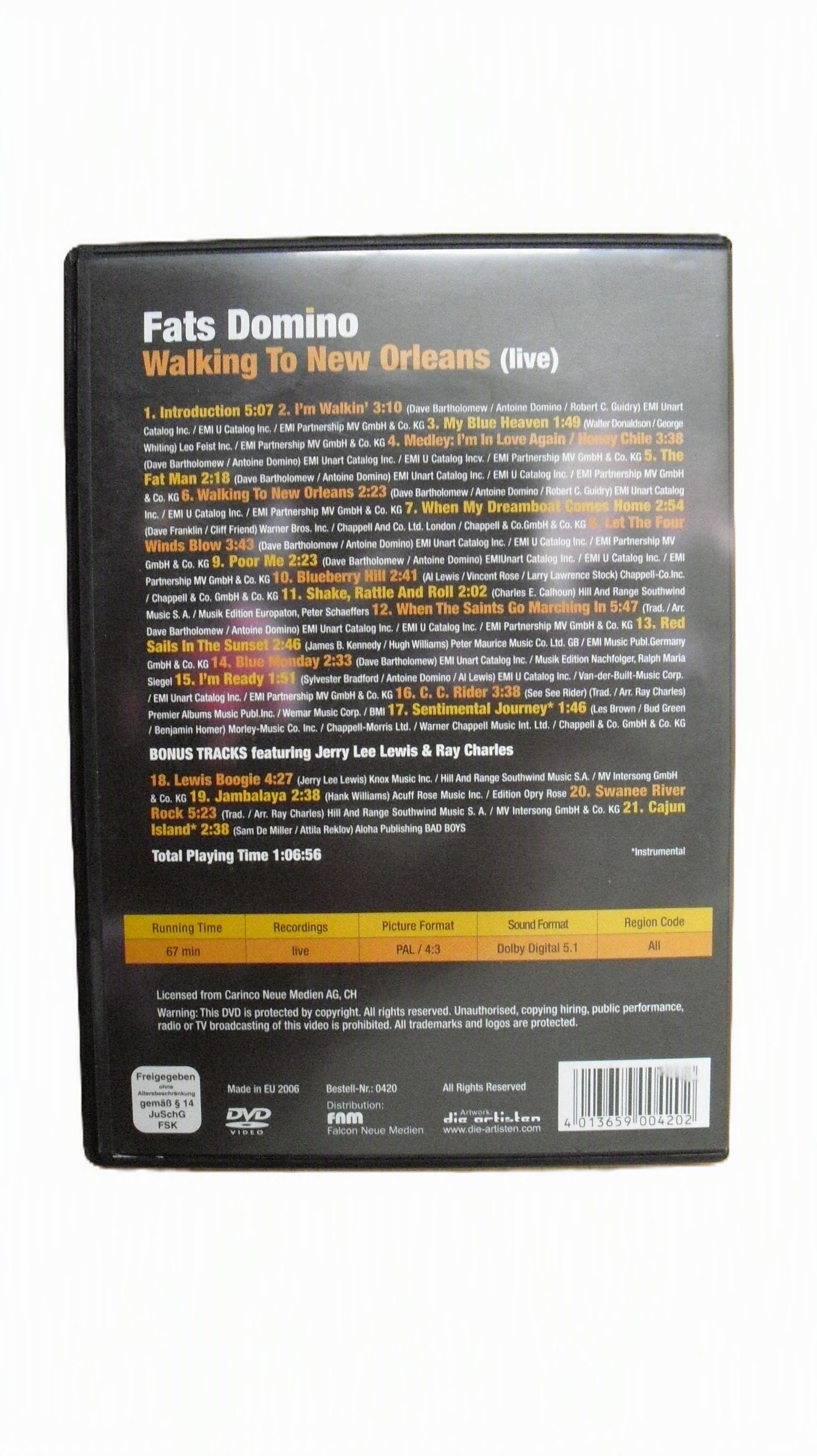 Fats Domino - walking To New Orleans (Live)