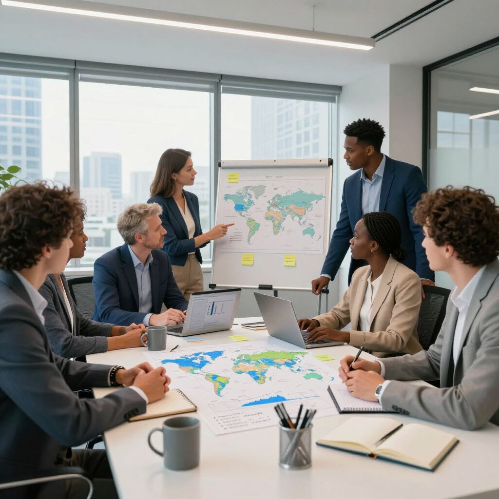 International strategy meeting with consultants