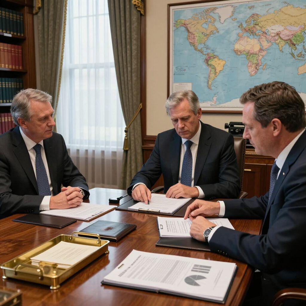 senior leaders in conference room making decisions
