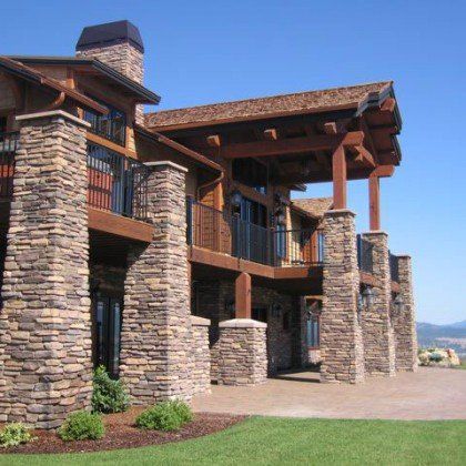 Eldorado Stone — Modern Wood Style House in Seattle, WA