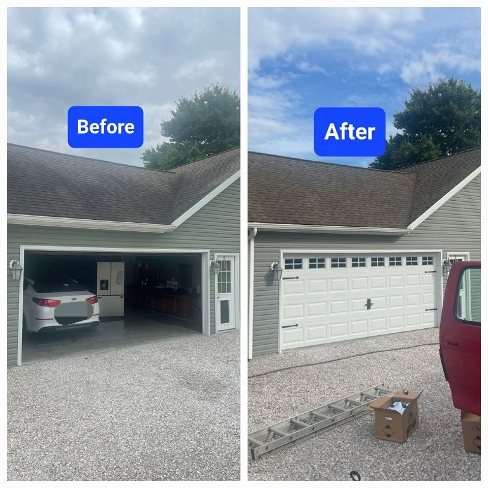 Before and After Cleaning the Garage