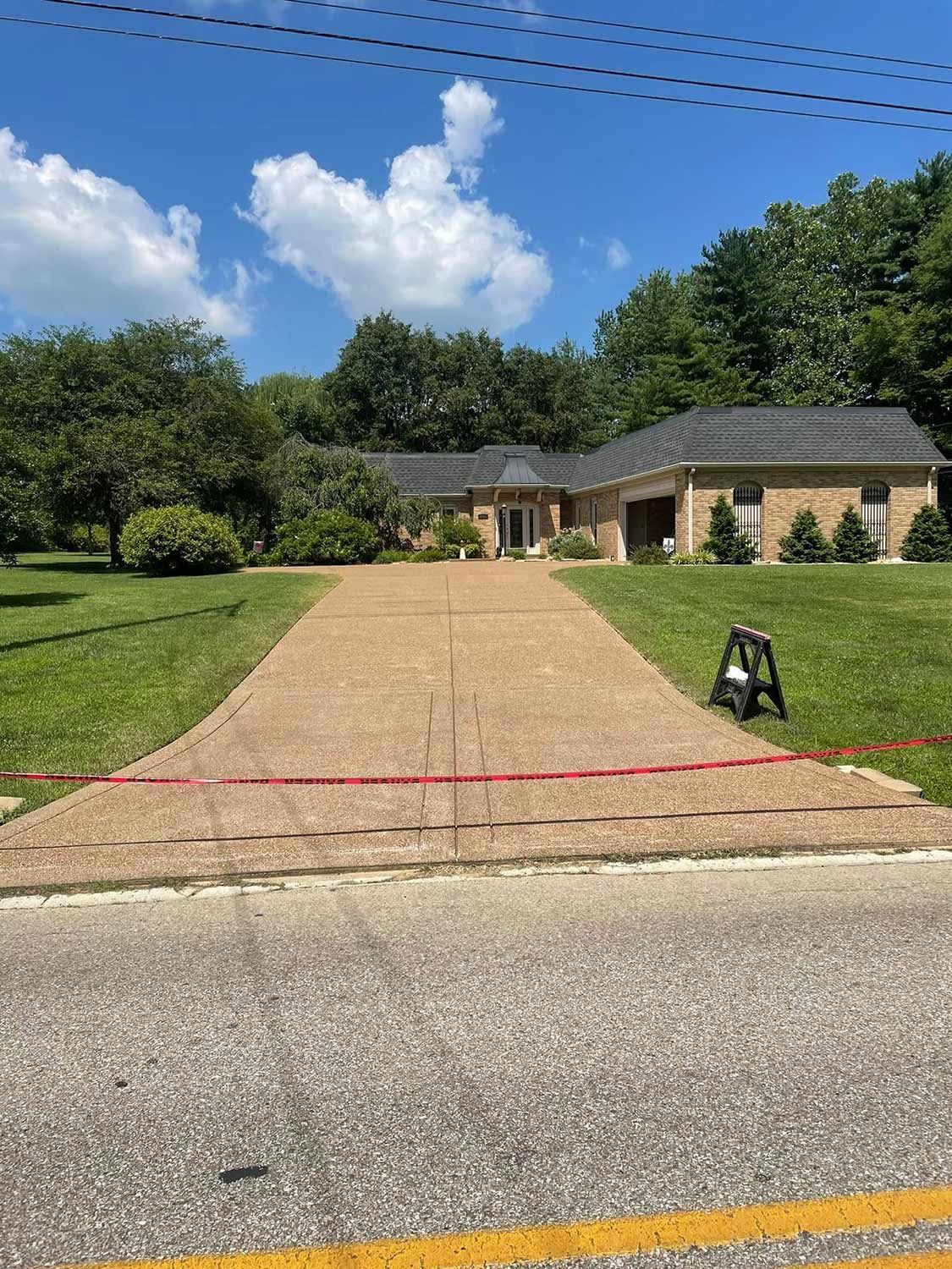 Long Residential Driveway