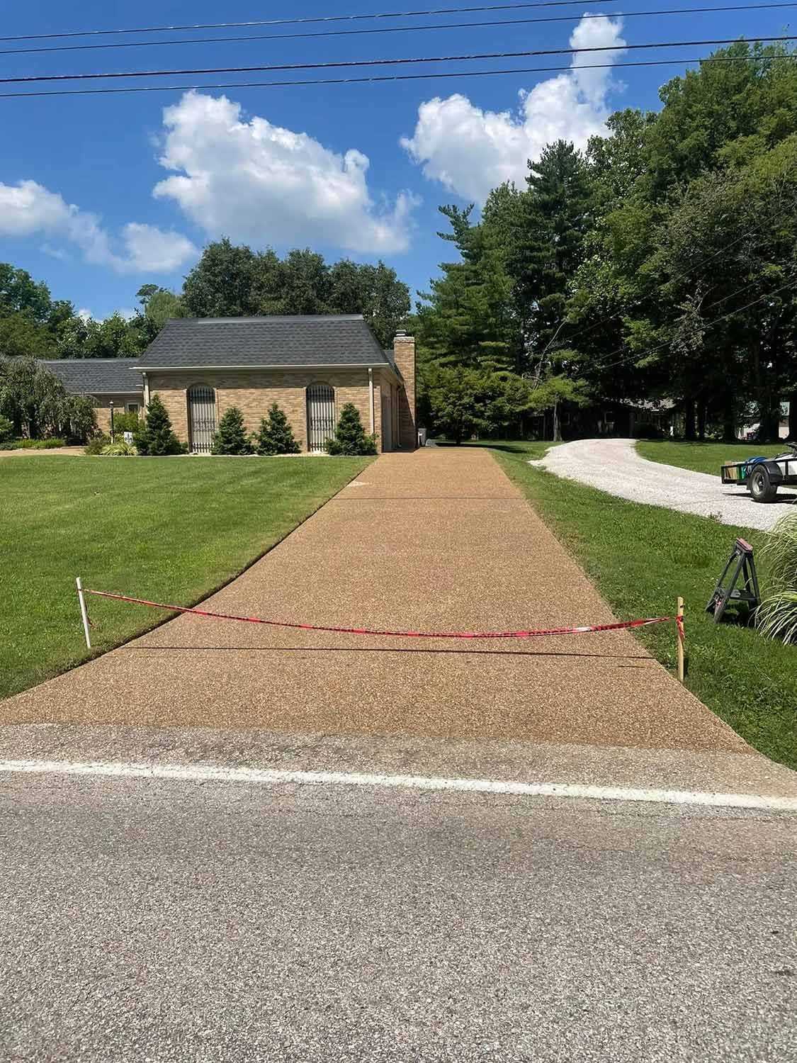 Clean Concrete Driveway