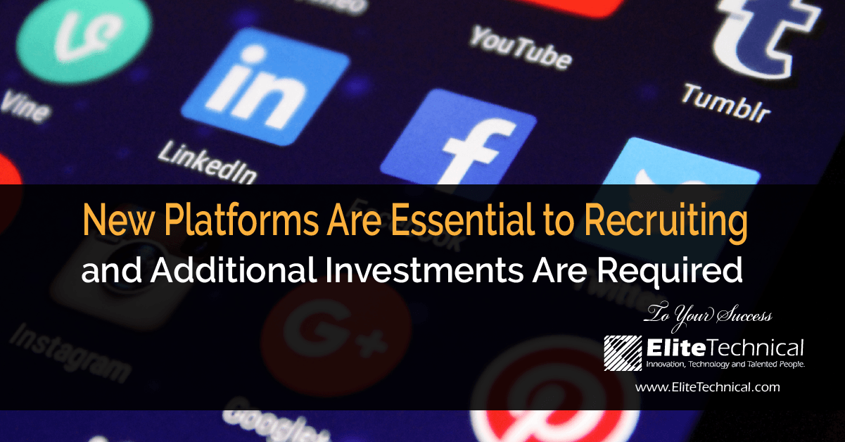 Social Media Icon image indicating new platforms and investments are essential to recruiting