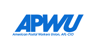 The logo for the american postal workers union