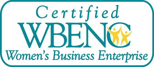 A logo for a certified women 's business enterprise