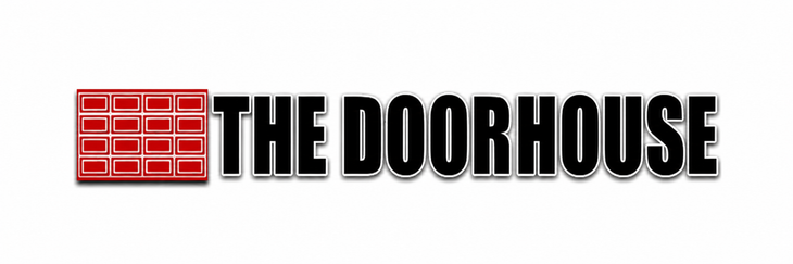 The DoorHouse logo with a red brick wall icon and bold black text on a white background