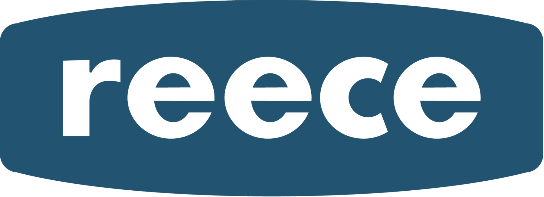 White “reece” text on a dark blue oval logo.