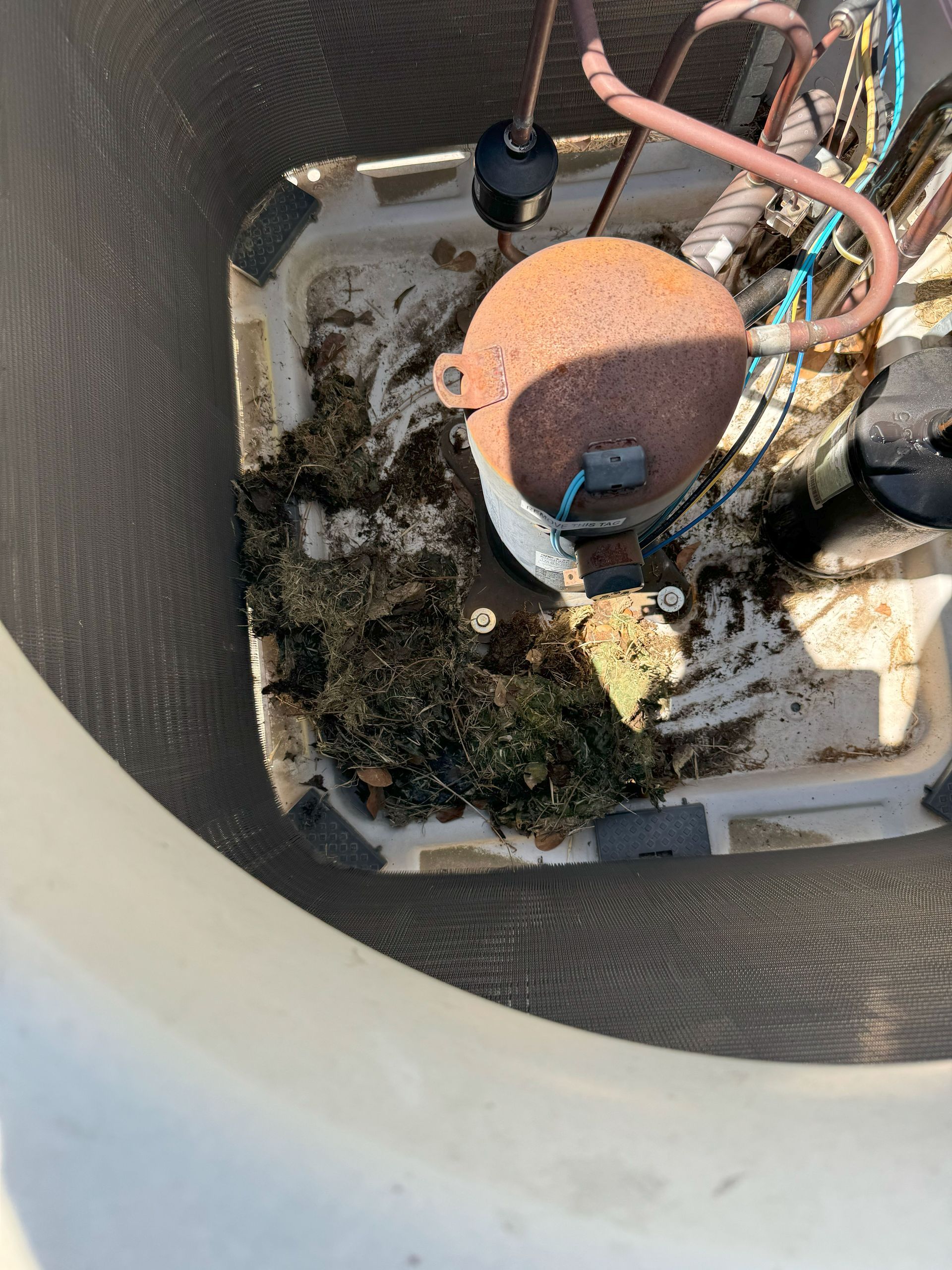 Inside of dirty A/c Repair