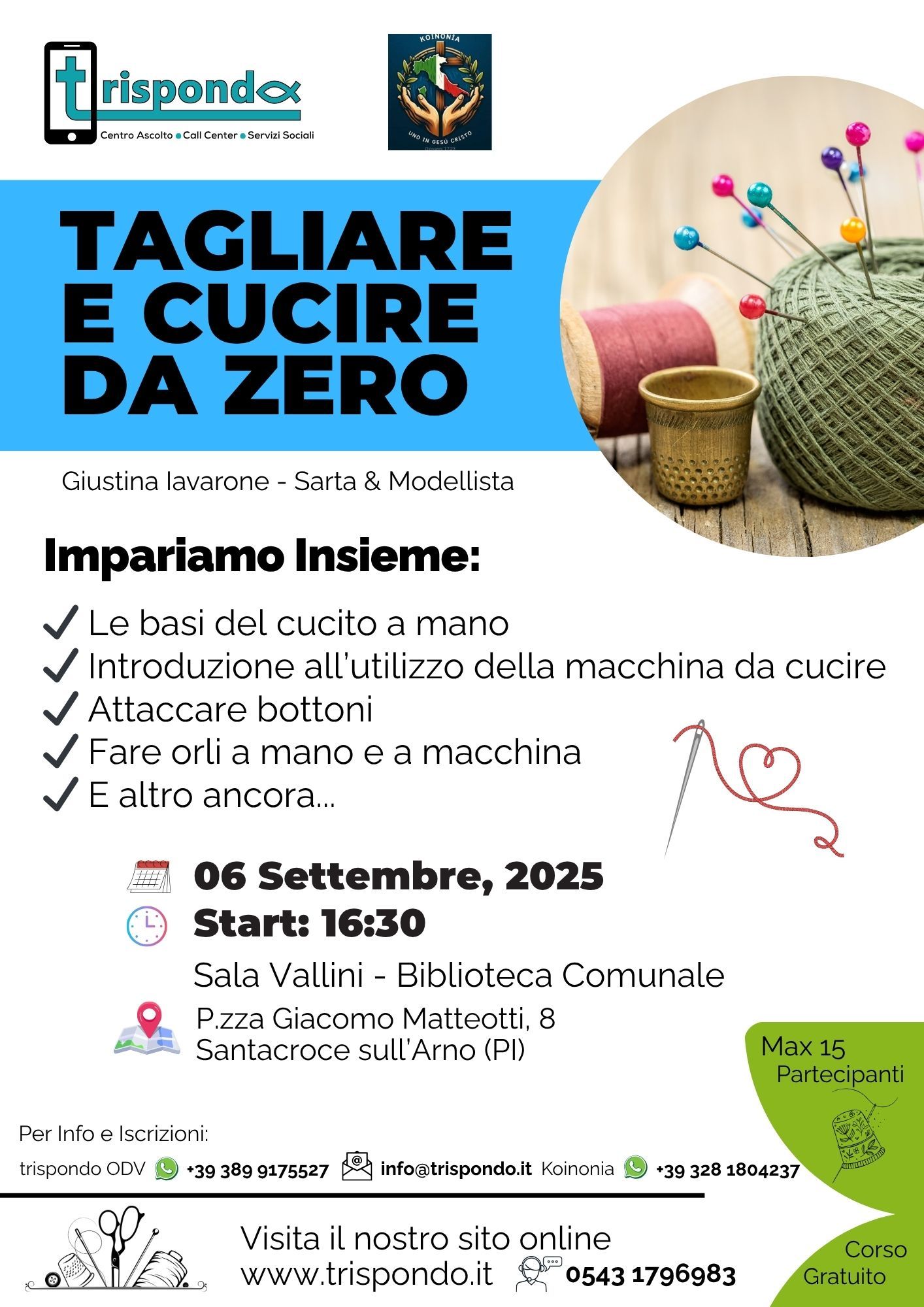 Iscrizioni entro il 31 Agosto !!!
Non Mancare...?