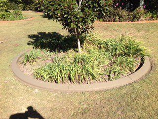 circular garden kerb