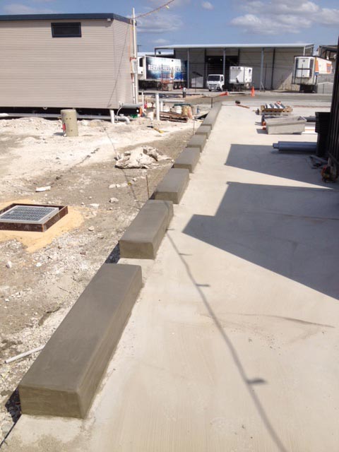 car park concrete kerb