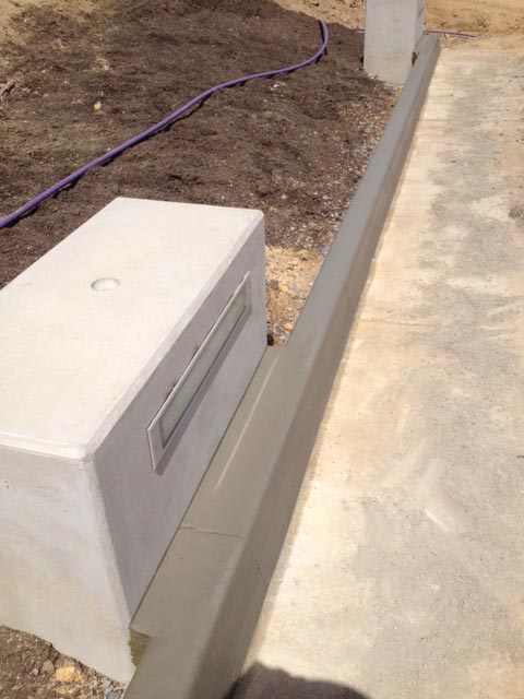 concrete box kerb