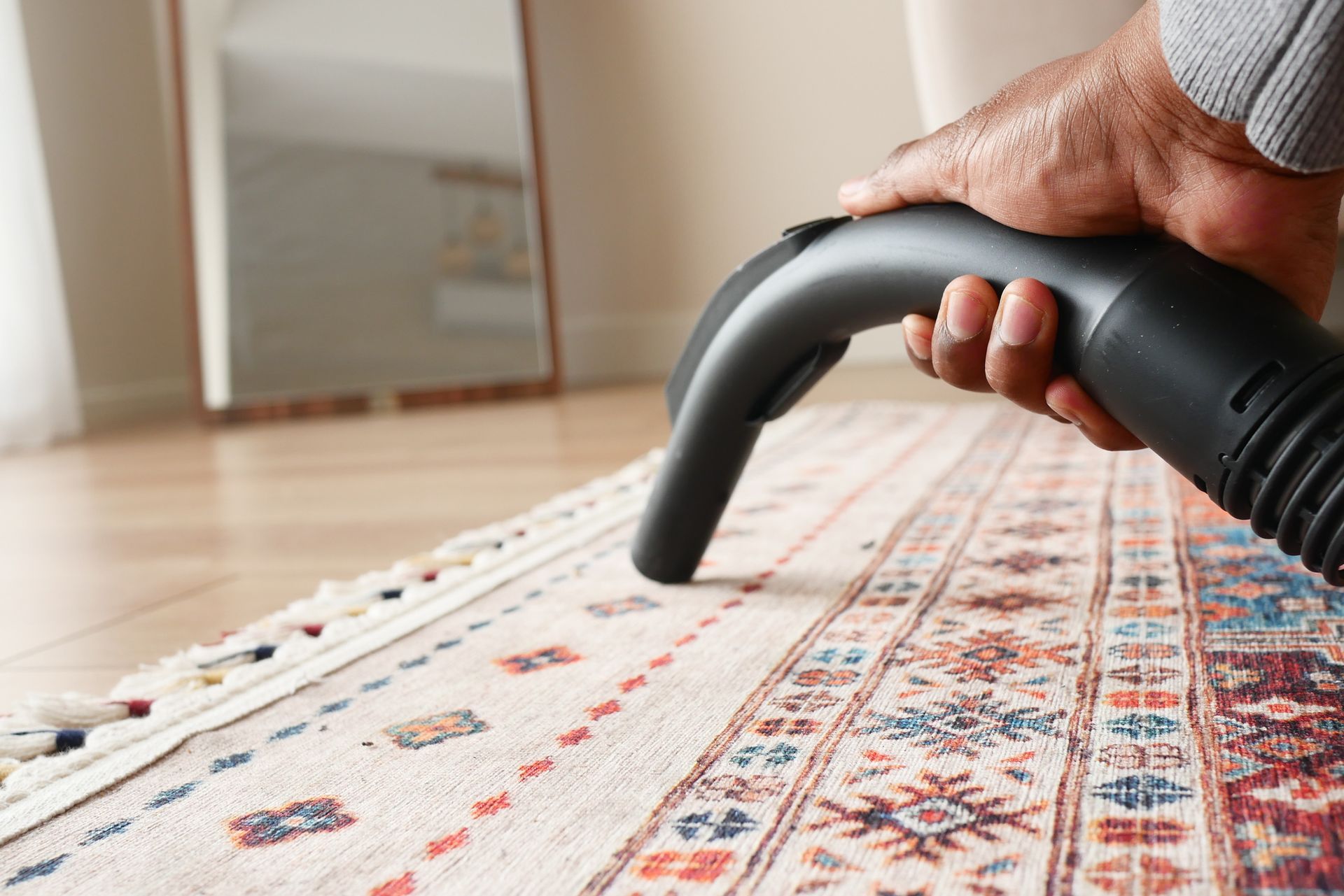 Cleaning Rug with Vacuum Cleaner — San Antonio, TX — Just Steam It Cleaning