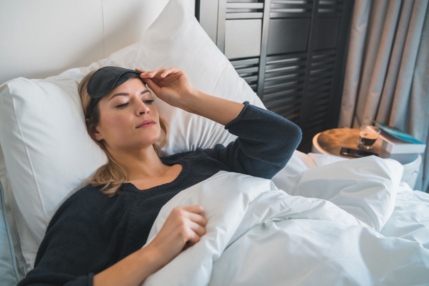 woman suffering from insomnia