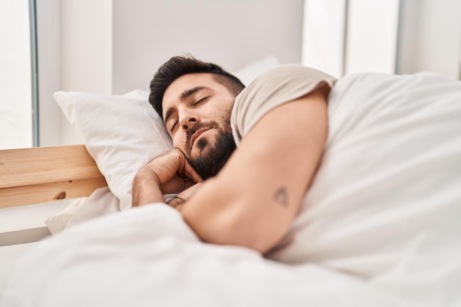 man sleeping