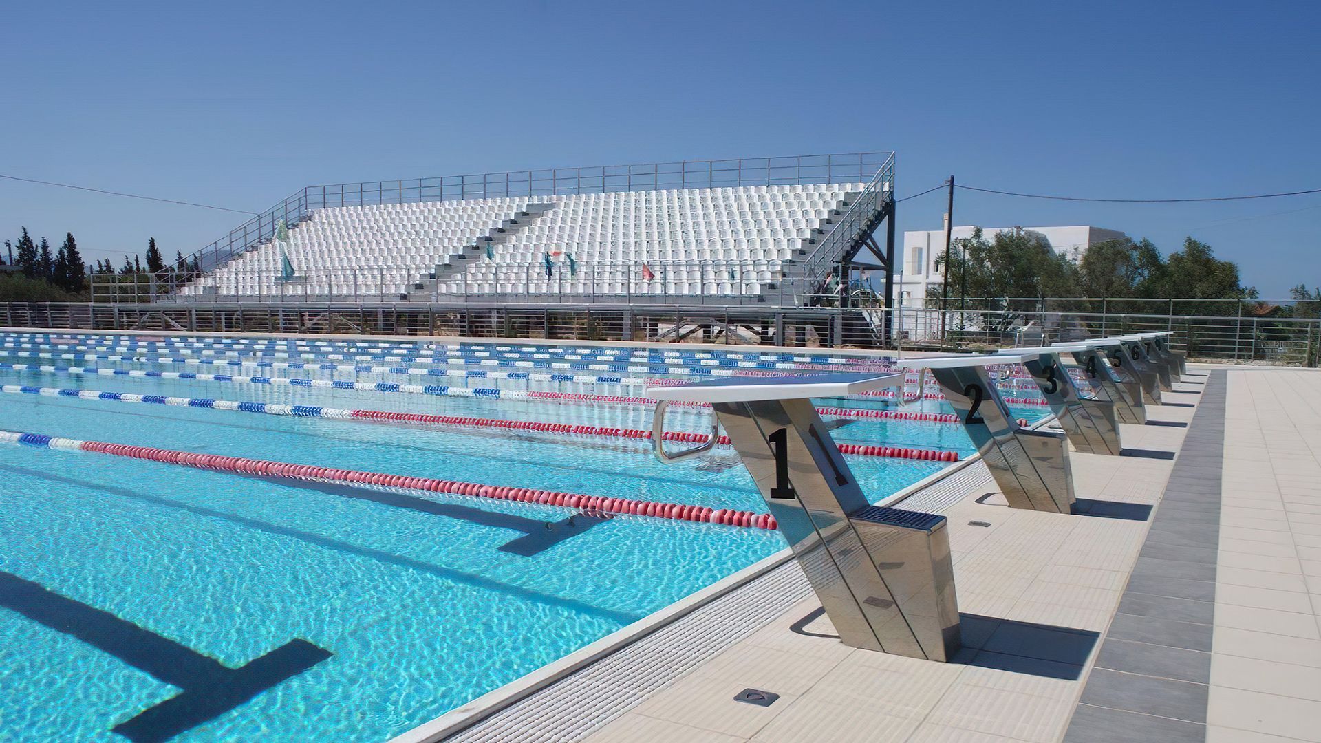 Sports Abroad Swimming Training Camps at Sportcamp Loutraki, Greece.