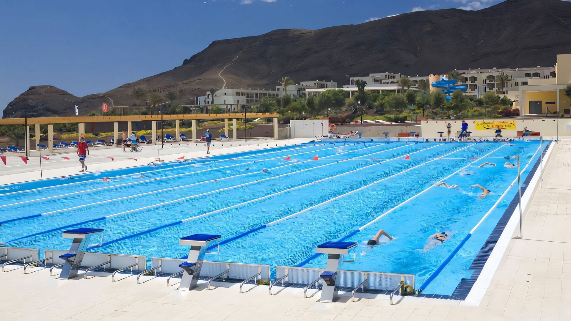 Sports Abroad swimming training camps at Las Playitas, Fuerteventura.