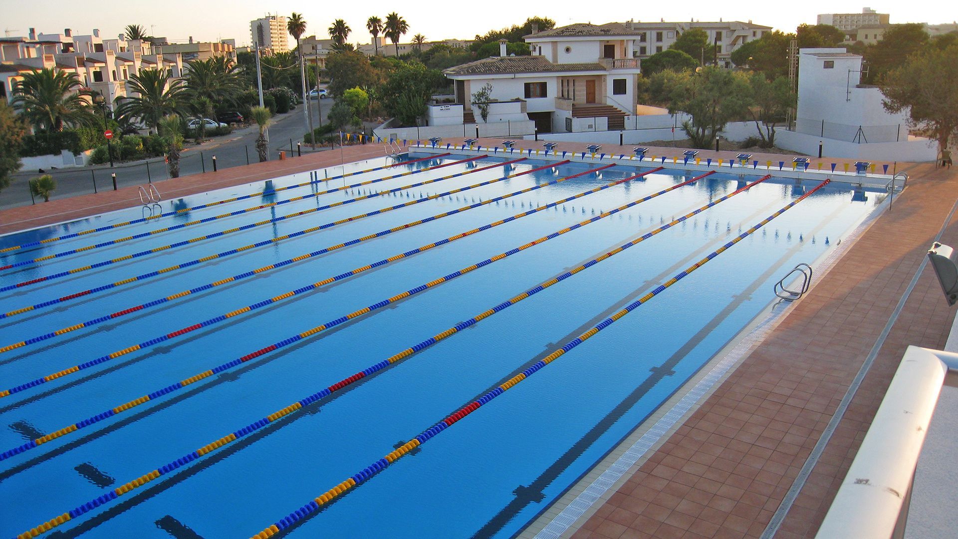 Sports Abroad swimming training camps at BEST Centre, Colonia De Sant Jordi, Majorca