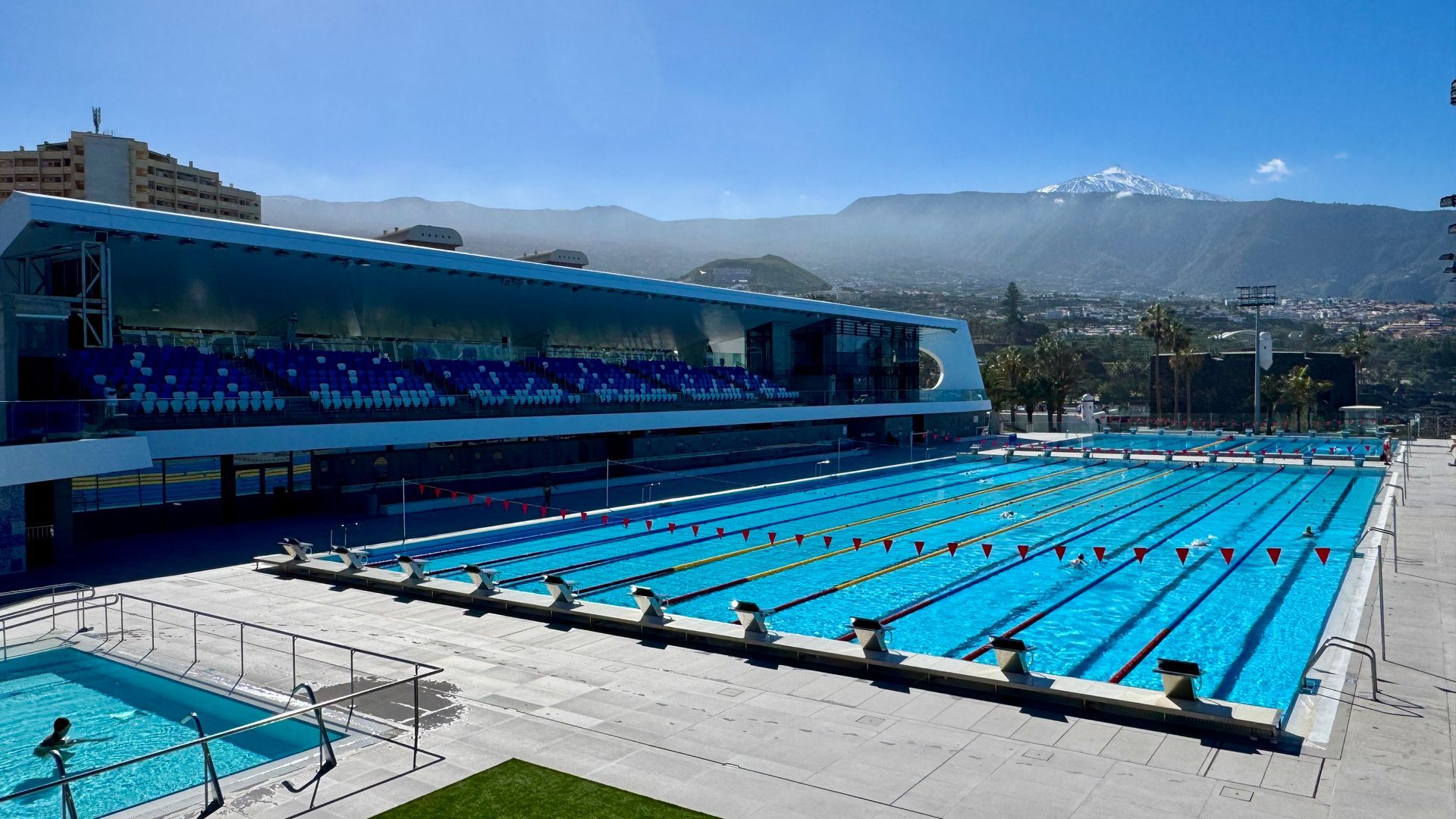Swimming training camps from Sports Abroad at Puerto de la Cruz, Tenerife, Spain.