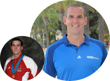 Steven Mellor, Olympic swimming finalist and Commonwealth Games medalist, Sports Abroad.